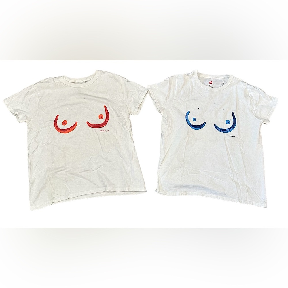 “Titty Pix” Instagram Famous Artist Tees Set of 2!